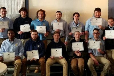 The Lemley Award, award ceremony, college students, northeast maritime institute, award recipients