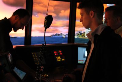 Fall Open House, Northeast Maritime Institute, ship simulator, vhf radio
