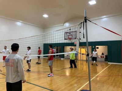 Volleyball game, student activities, college student life, college of maritime science