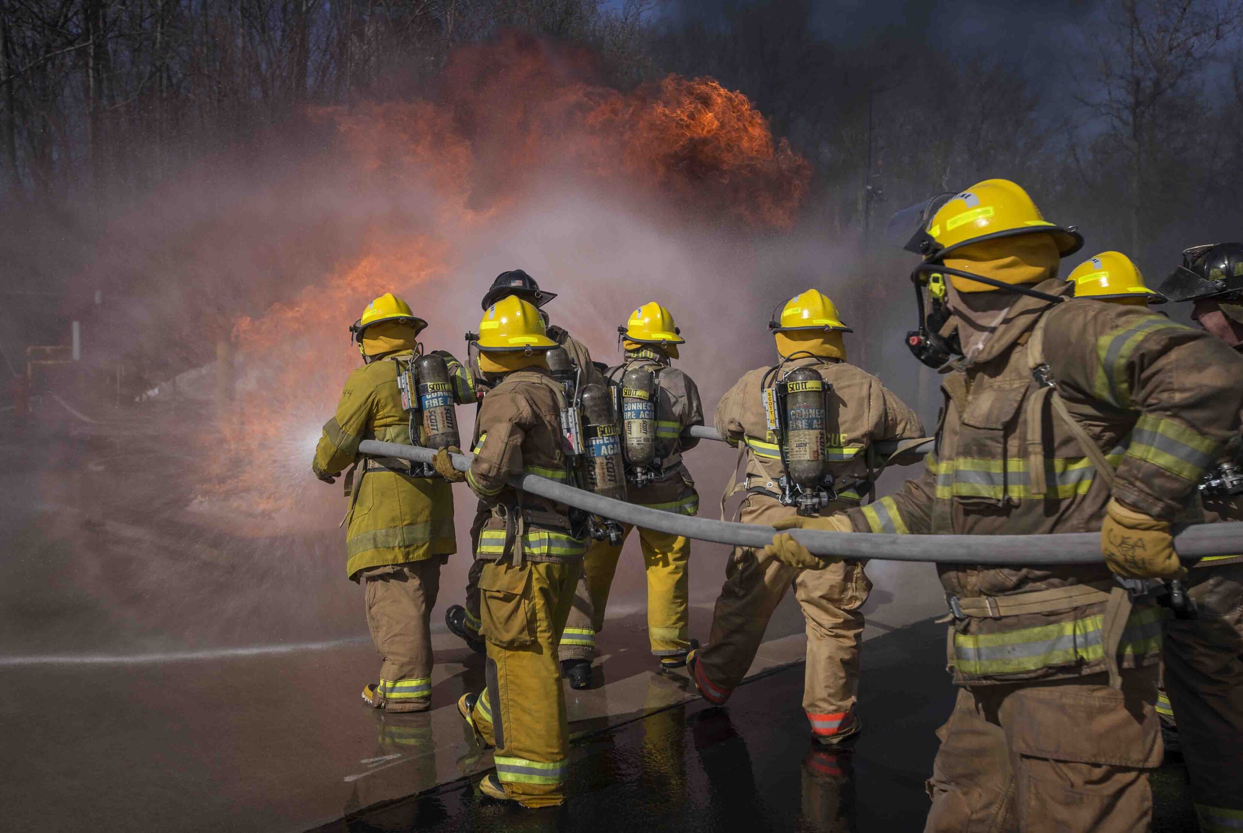 Firefighting, hands-on learning, advanced firefighting training, firefighting training, experiential learning